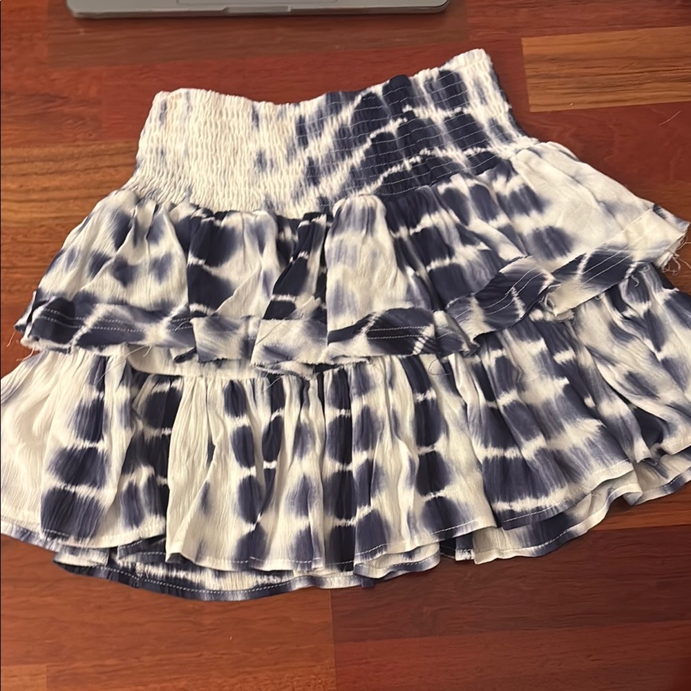 Pookie and Sebastian blue and white mini skirt